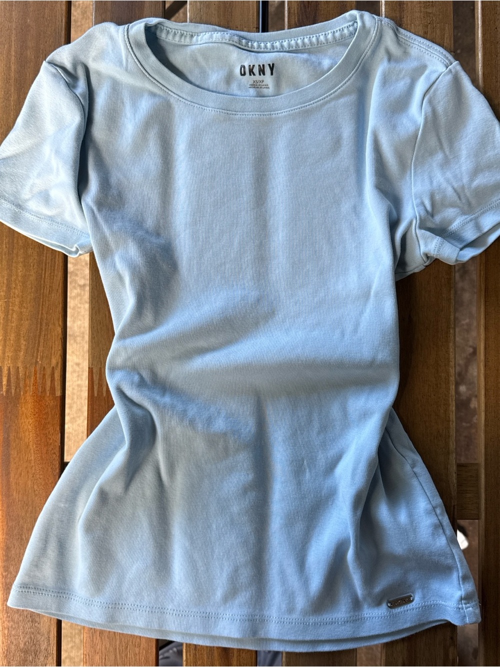 DKNY Pale Blue Crewneck Short Sleeve Tee
